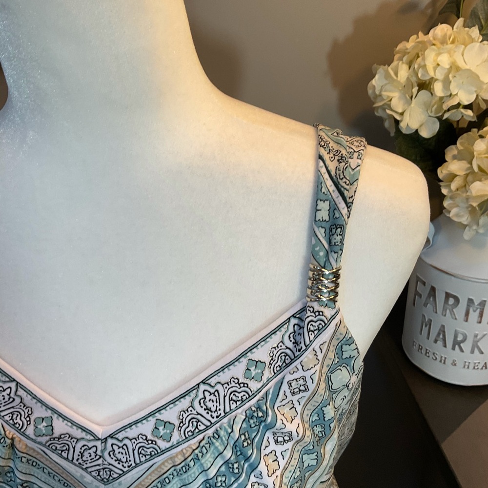 WHBM * Sleeveless Dress w/Gold and Silver Accents - Picture 4 of 7